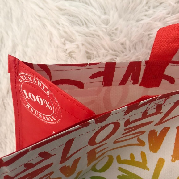 Reusable Shopping Bag LOVE Rainbow 🌈 Design NWT - Picture 2 of 6